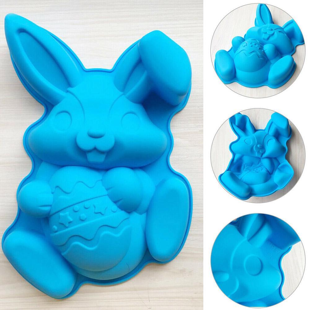 Easter Eggs Bunny Rabbit Silicone Mould Chocolate Fondant Cake Mold