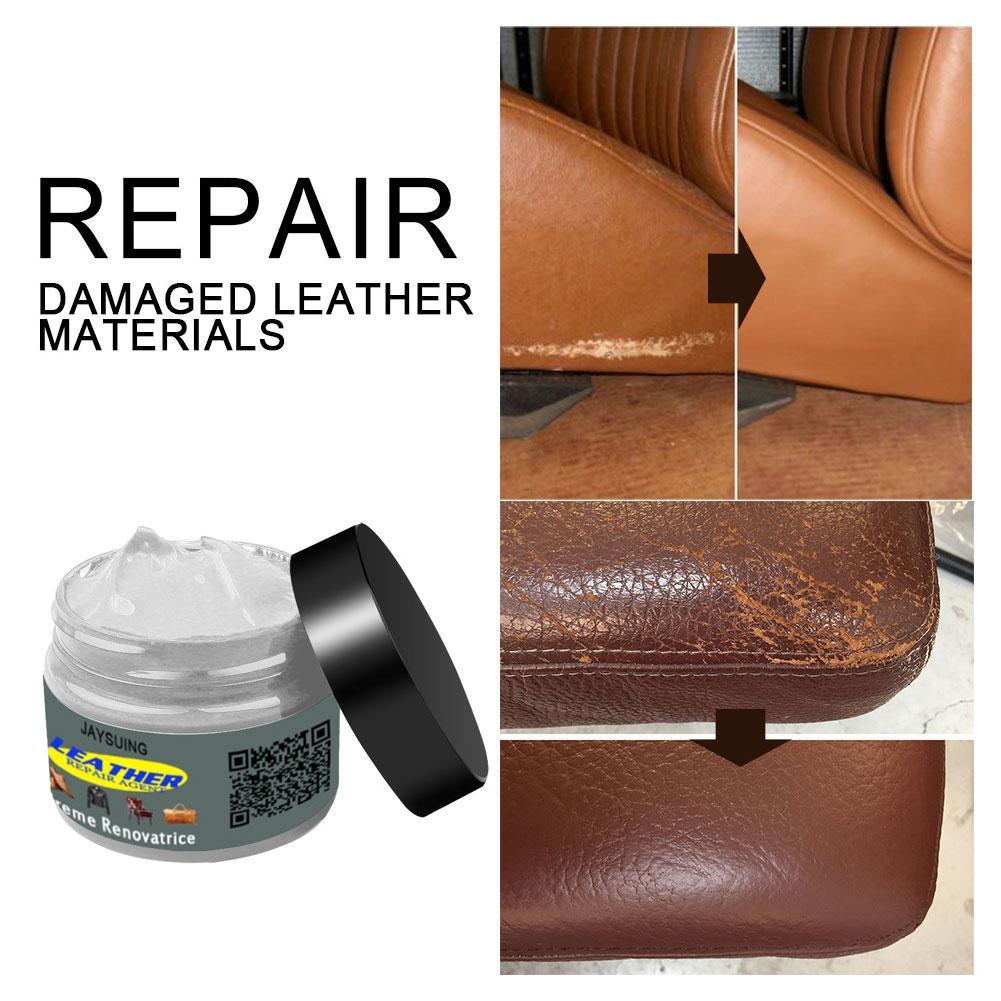 Car Leather Repair Cream Polish Wax, Leather Scratch Remover