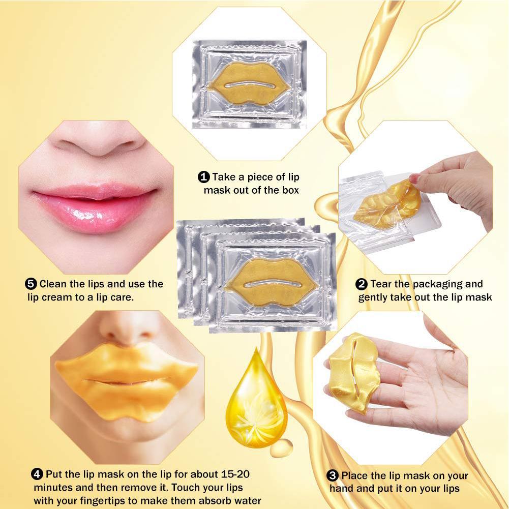 1pc Collagen Crystal Lip Mask Hydrating Patches Repair Lines Lip Plumper Anti Lips Mask for Lip Enhancement Gel Pad