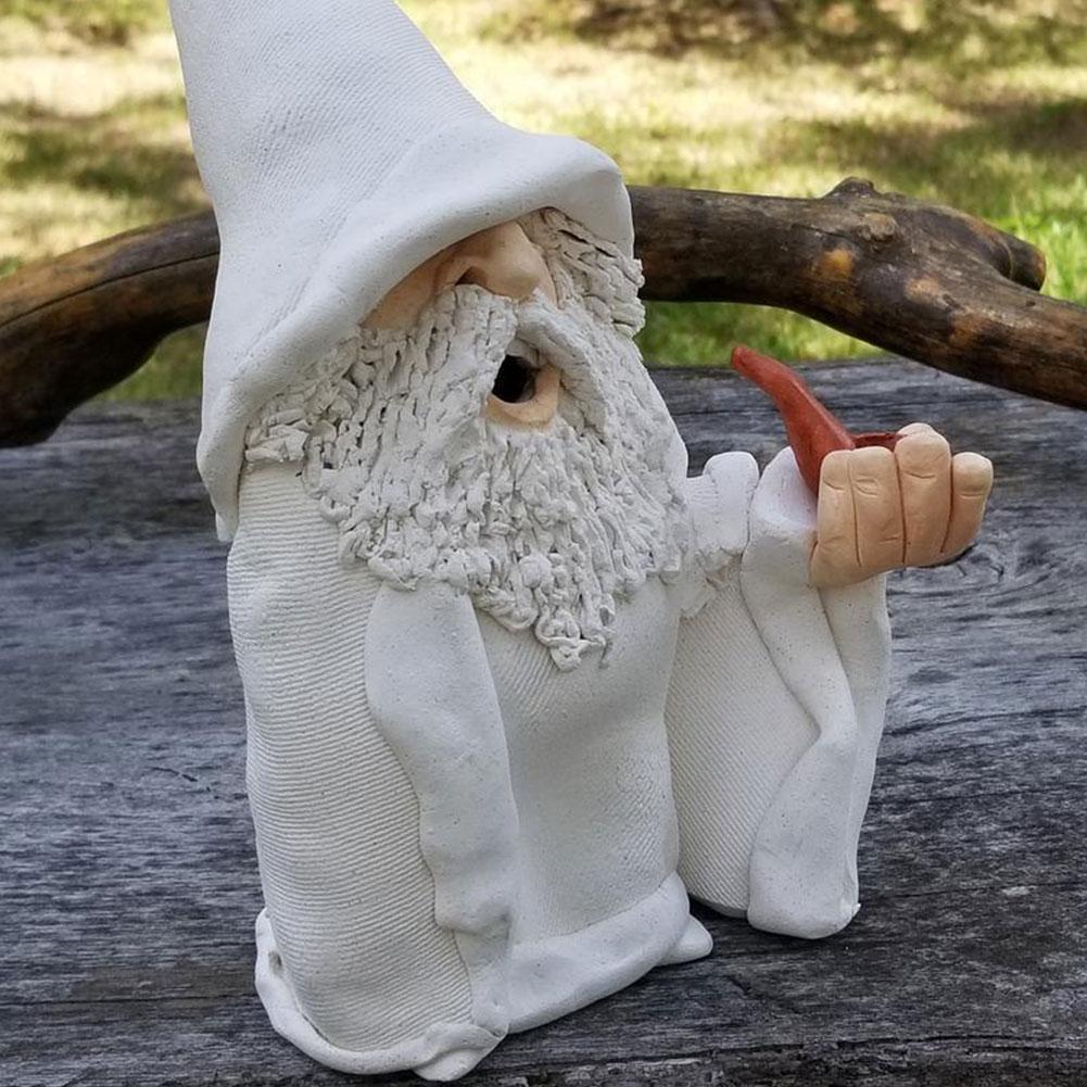 Garden Gnome Ornaments Smoking Wizard Große Zunge Gnome