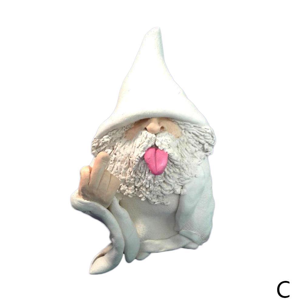 Garden Gnome Ornaments Smoking Wizard Große Zunge Gnome