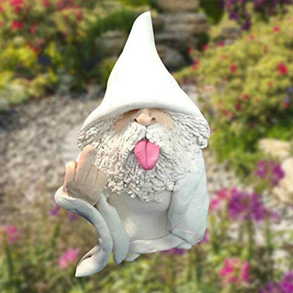 Garden Gnome Ornaments Smoking Wizard Große Zunge Gnome
