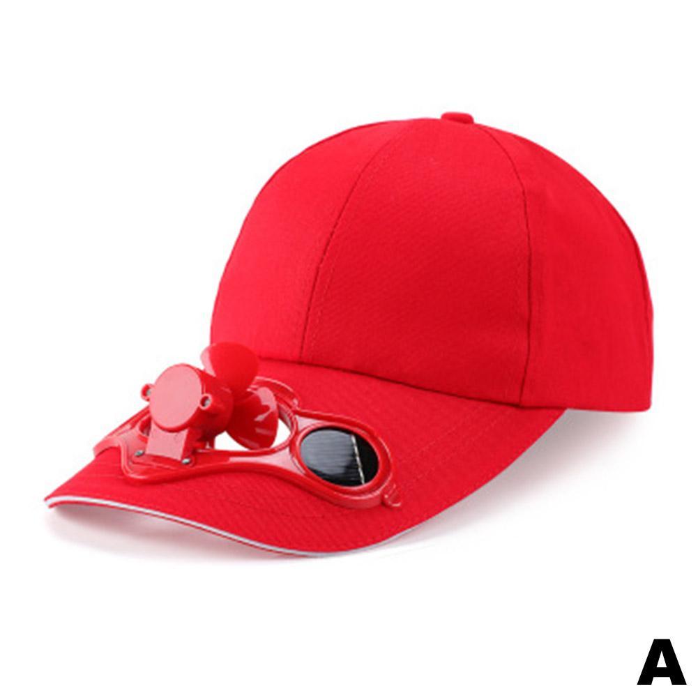 Solar Electric Fan Peaked Hat Creative Fresh Sun Visor Hat M2N6 eBay