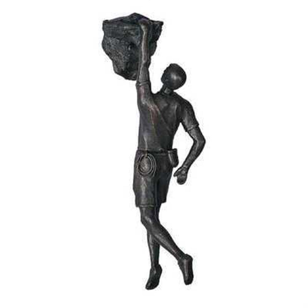 Rock Climbing Men Sculpture Wall Hanging Decoration Resin Statue