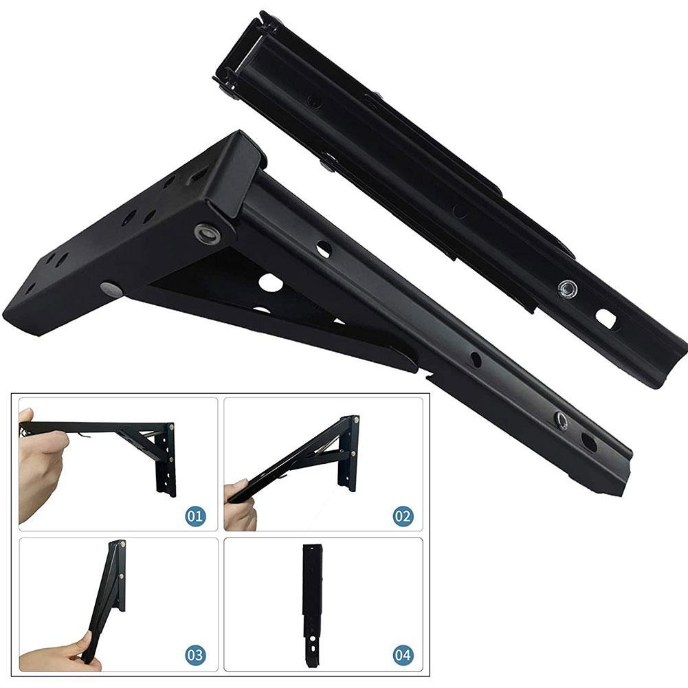 2 Stück Edelstahl Dreieck Klappwinkelhalterung Verstellbare Tischmöbel