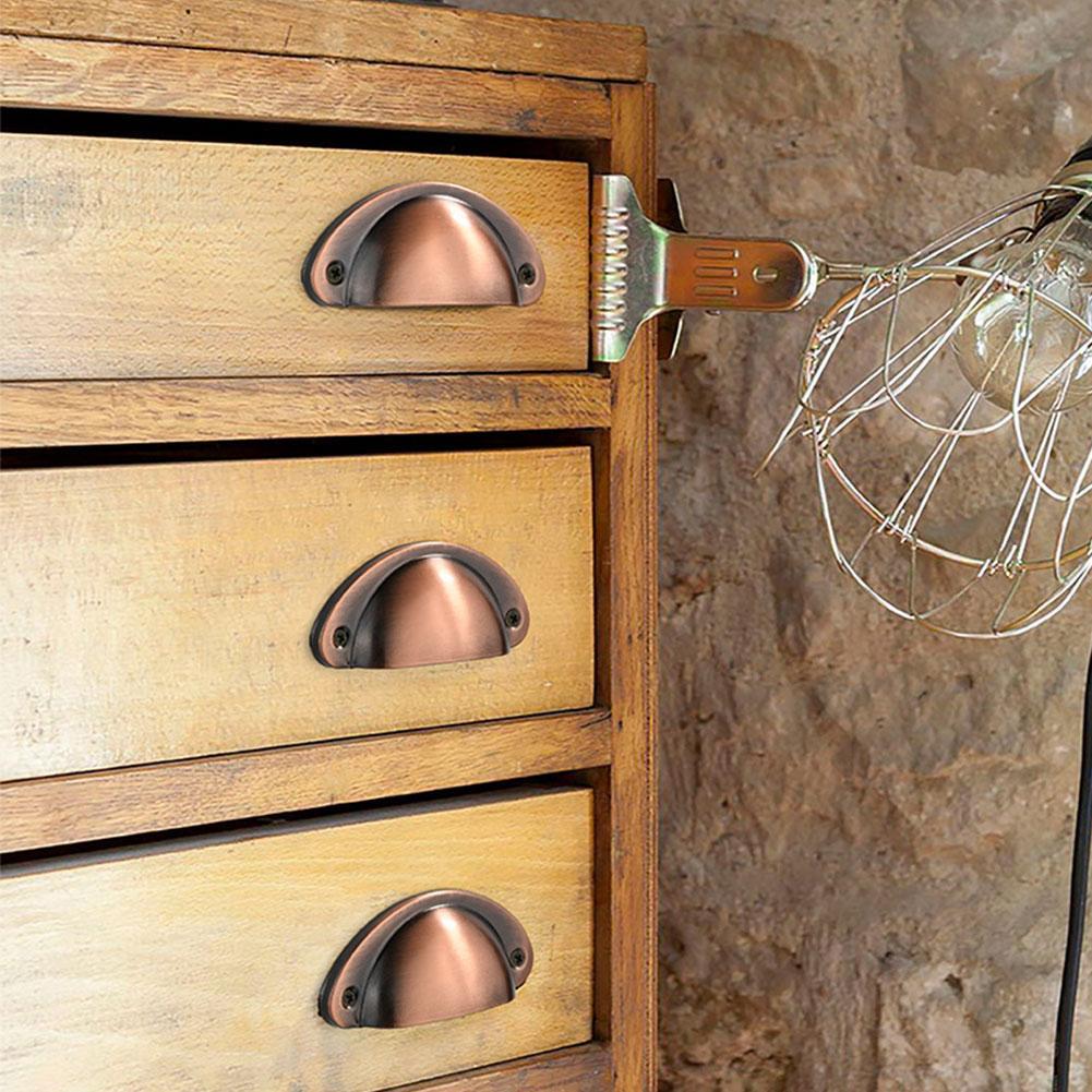 82 mm Schublade Griff Eisenblech Retro Halbkreisförmiger Griff