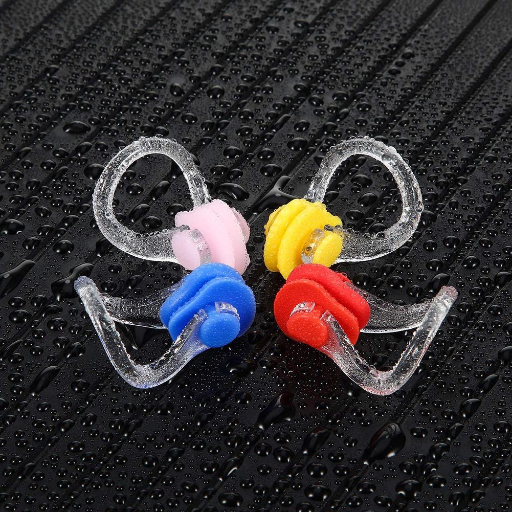 Lot De 5 Pinces-Nez Natation Silicone Enfants & Adultes – Bleu | Anti-Eau Imperméable, Antidérapant & Confortable