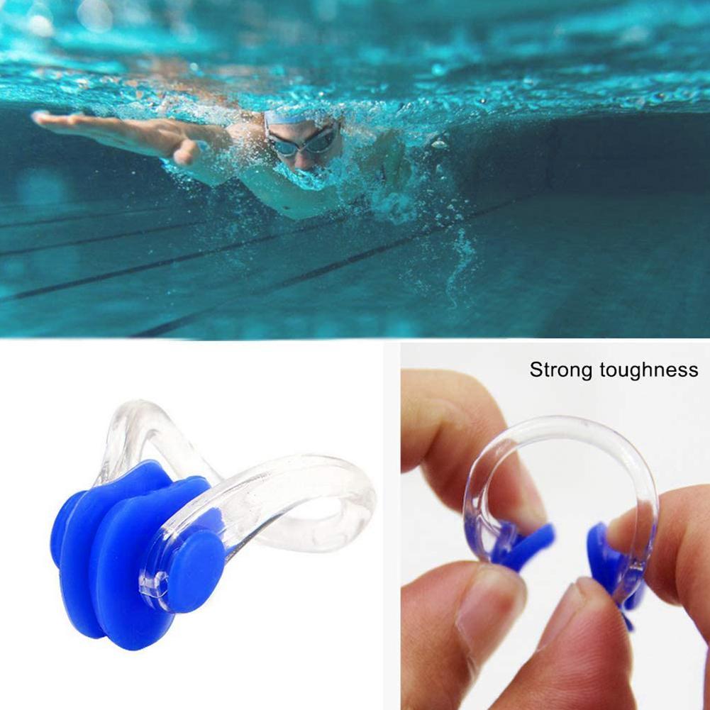 Pincenez oreilles,Pincenez de natation en Silicone,1 pièces,Clip de nez doux et confortable