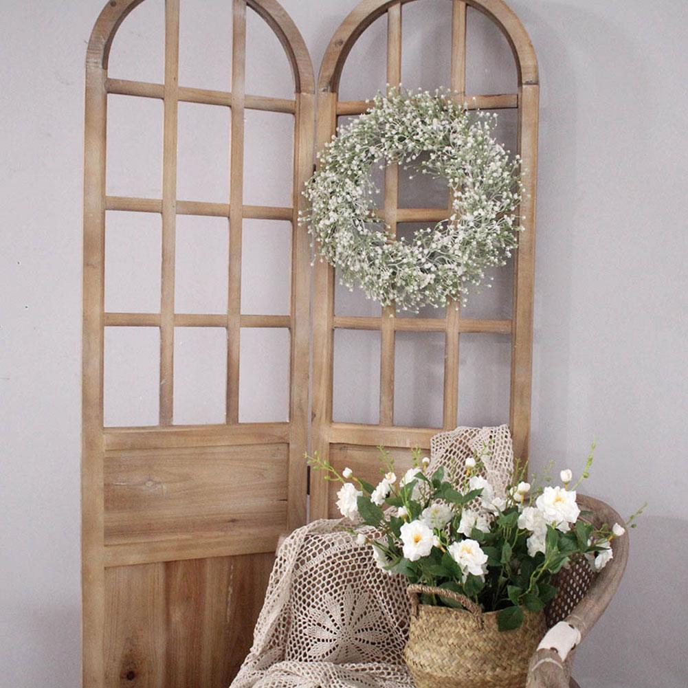 base de coroa de flores guirlanda de plantas para porta frontal de decoração de casa casamento