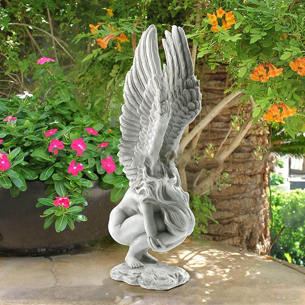 resin angel statue