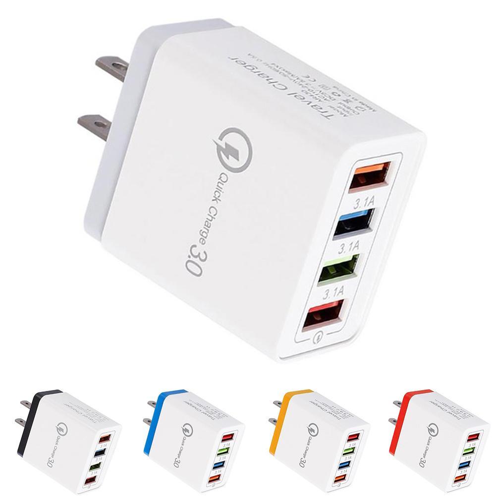thumbnail image 3 of SGACAI Cargador de pared multipuerto de carga rápida 3.0 con 4 puertos USB y adaptador Hub US Power, 3 of 7