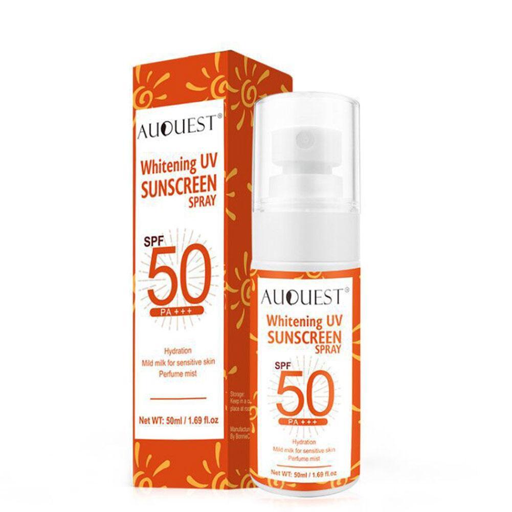 50ML UV Sunscreen Mist Outdoor Oil-free Sunscreen Spray Waterproof SPF 50+ Sun Protection For Beach Sport Sunscreen Spray