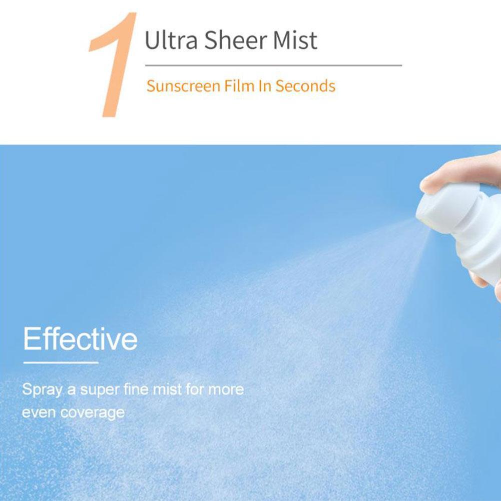50ML UV Sunscreen Mist Outdoor Oil-free Sunscreen Spray Waterproof SPF 50+ Sun Protection For Beach Sport Sunscreen Spray