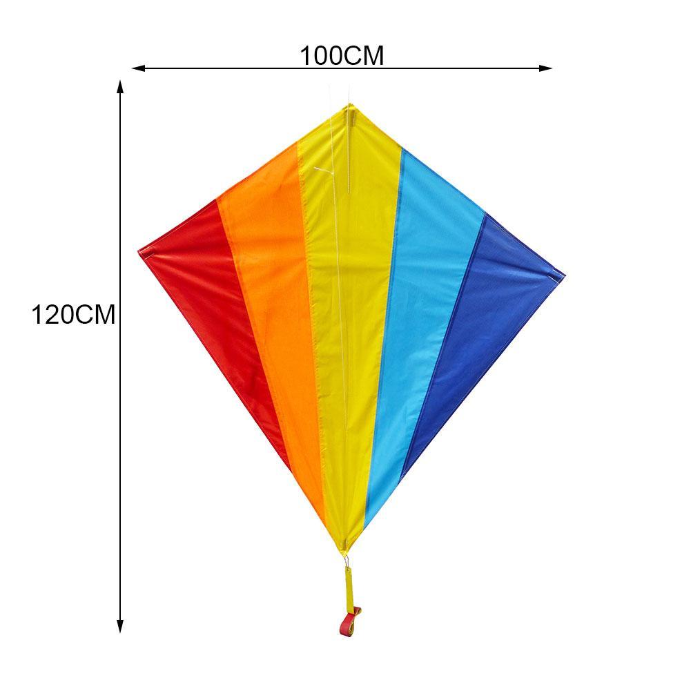 NEW 75cm 30-Inch Rainbow Kite long tail Outdoor fun Sports Toys diamond kites 