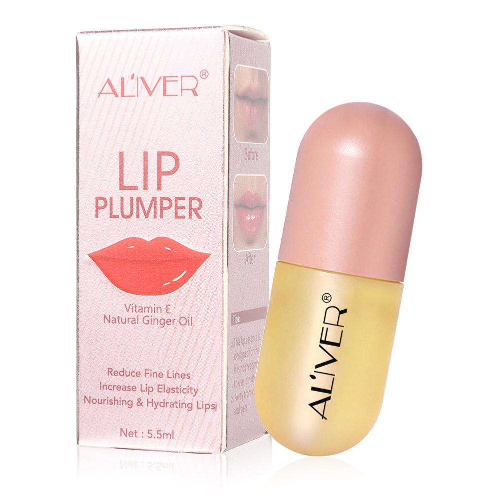 Ginger Mint Volume Lips Plumper Oil Moisturizing Repairing Reduce Lip Fine Line Cosmetics Sexy Lip Plump Enhancer Makeup