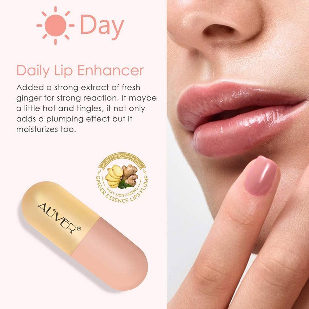 5.5ml Ginger Volume Lips Plumper Oil Moisturizing Repairing Reduce Lip Fine Line Cosmetics Sexy Lip Plump Enhancer Makeup