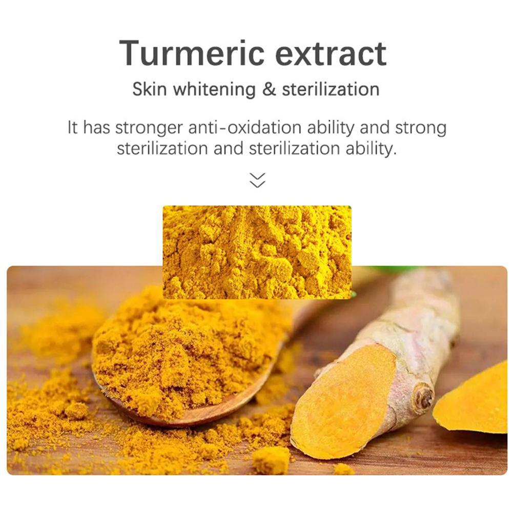 Tumeric Soap Natural. To Lightening Acne Dark Spots Skin Glow Brighter Scars Removal Bars