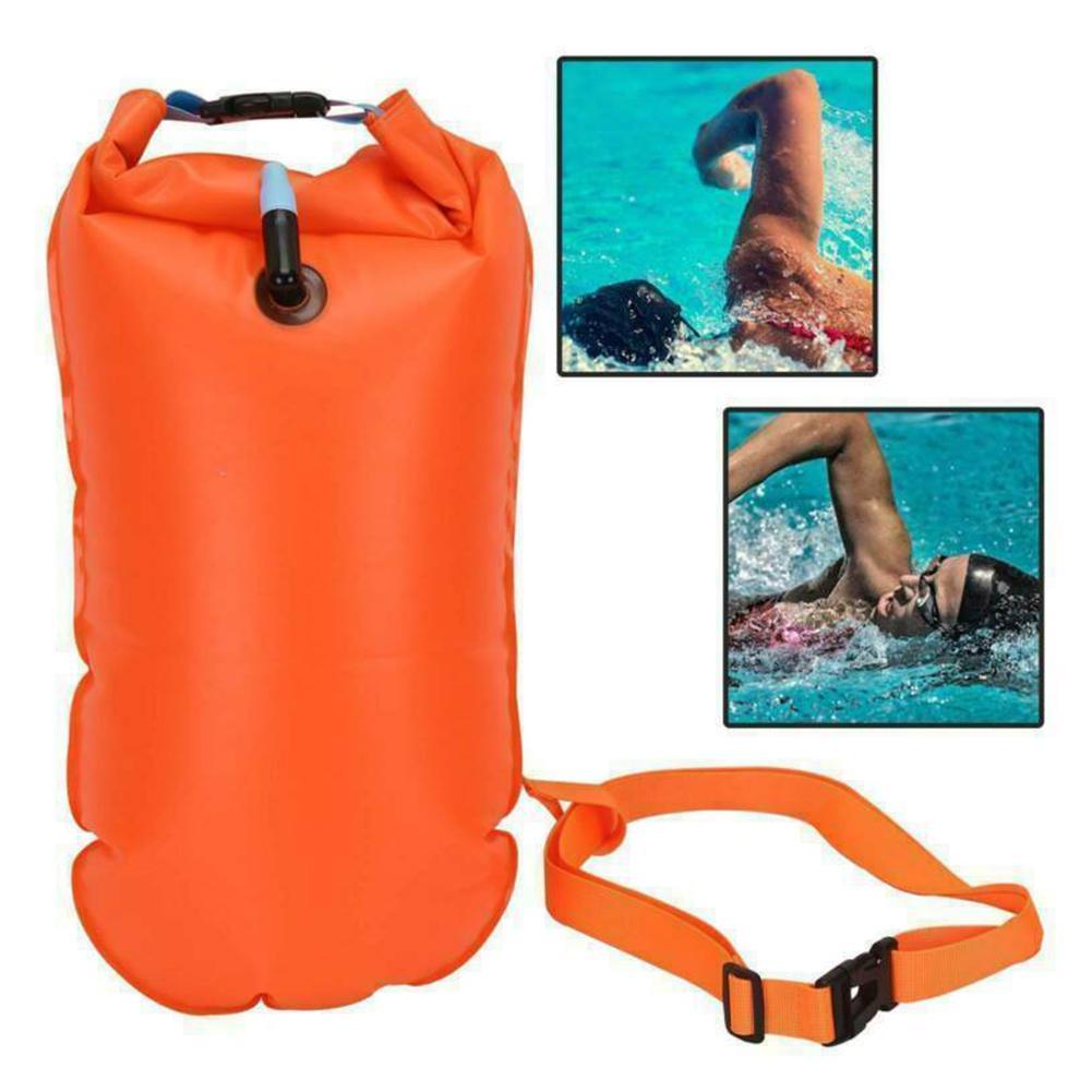1Pcs Inflatable Swimming Buoy Tow Float Air Bag Waist Belt Replacement Qu 