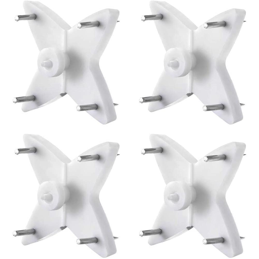 10pcs White Painting Photo Invisibl Nail Plastic Hanging Hanger Home Decor Wall Hooks Mount Picture Frame Seamless Nails Hook