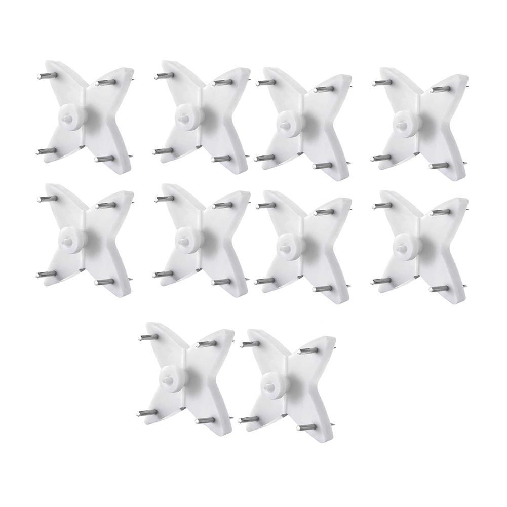 10pcs White Painting Photo Invisibl Nail Plastic Hanging Hanger Home Decor Wall Hooks Mount Picture Frame Seamless Nails Hook