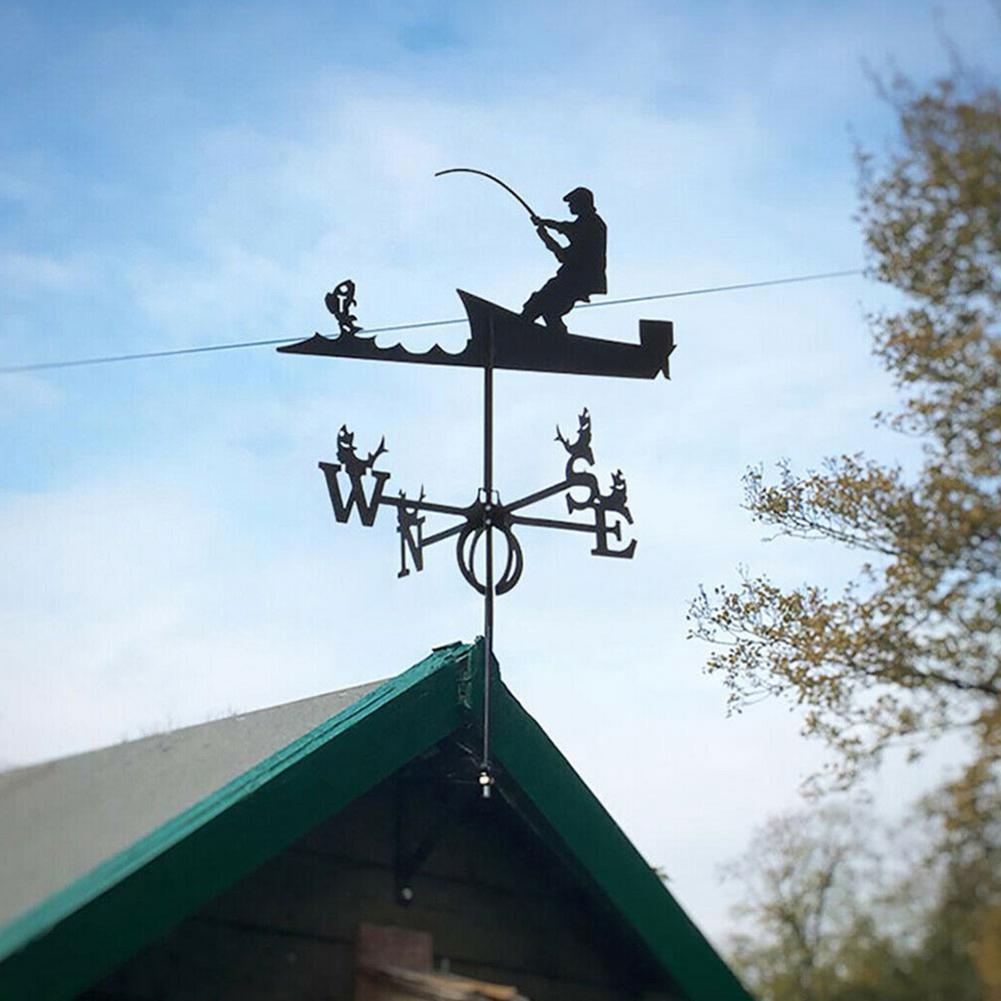 Weather vane Roof Mount Garden Barn Scene Weathervane Decor HOT SALE