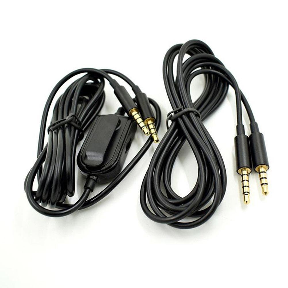 Headset Gaming Headset Audio Cable for Logitech Black Headphone Cable