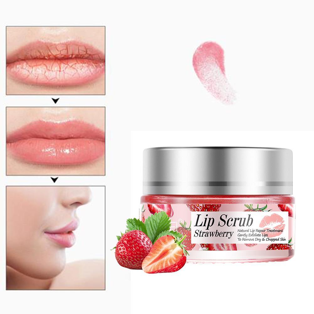 thumbnail image 5 of Wartleves 20 g Exfoliante labial hidratante humectante Exfoliante labial Labios muertos Desvanecimiento de arrugas Cuidado de líneas de piel Secado de labios C5Z6 Desvanecimiento de labios, 5 of 7