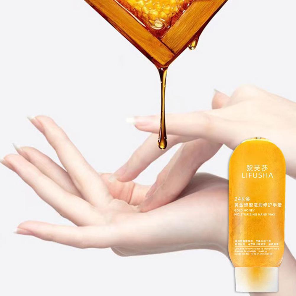 Golden Hand Mask Whitening Moisturizing Moisturizing Fine Lines Hand Care Exfoliating Calluses Hand Wax High Capacity