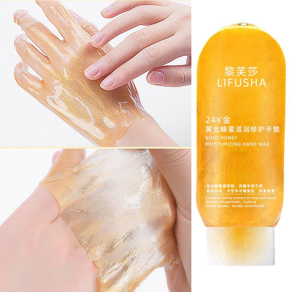 Golden Hand Mask Whitening Moisturizing Moisturizing Fine Lines Hand Care Exfoliating Calluses Hand Wax High Capacity