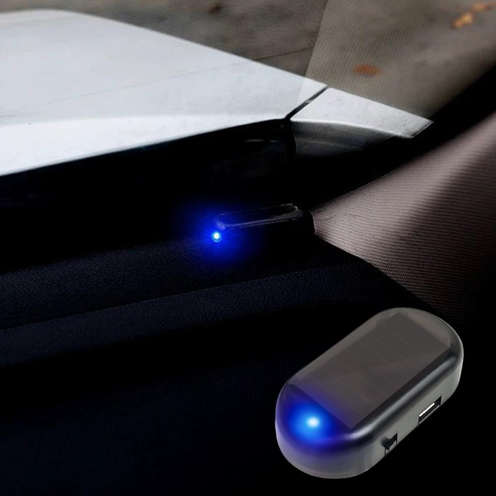 thumbnail image 5 of SGACAI Alarma solar falsa para coche, luces LED, advertencia de seguridad contra robo ღ, 5 of 7