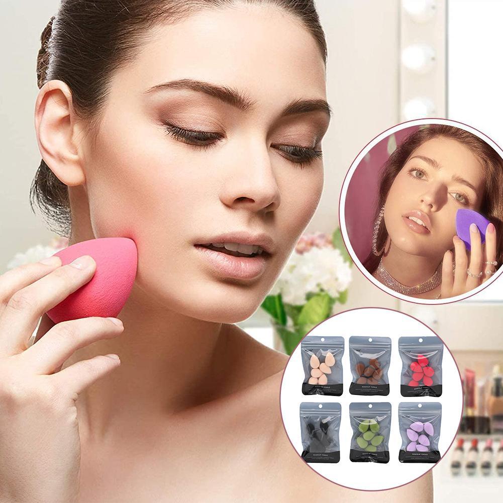 thumbnail image 3 of Wartleves Mini esponja de maquillaje, esponja de maquillaje multicolor, pequeño juego de esponjas de belleza para base, polvos, corrector, iluminador, sombra de ojos, herramientas de maquillaje facial, 3 of 7