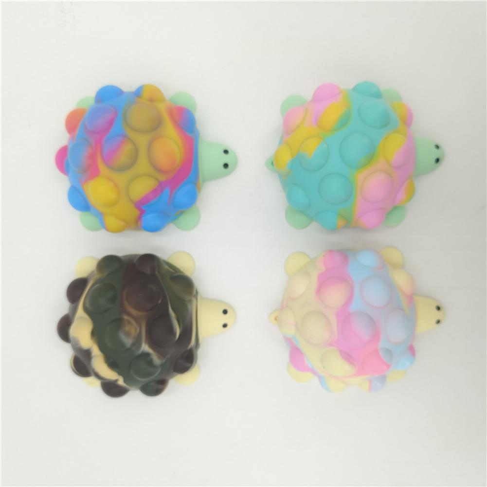 thumbnail image 3 of Ruifaya Pelota de tortuga con forma de animal de dibujos animados, pelota de agarre, regalos, estrés, pellizco, música, descompresión, burbuja, juguetes de silicona, ventilación, 3 of 7