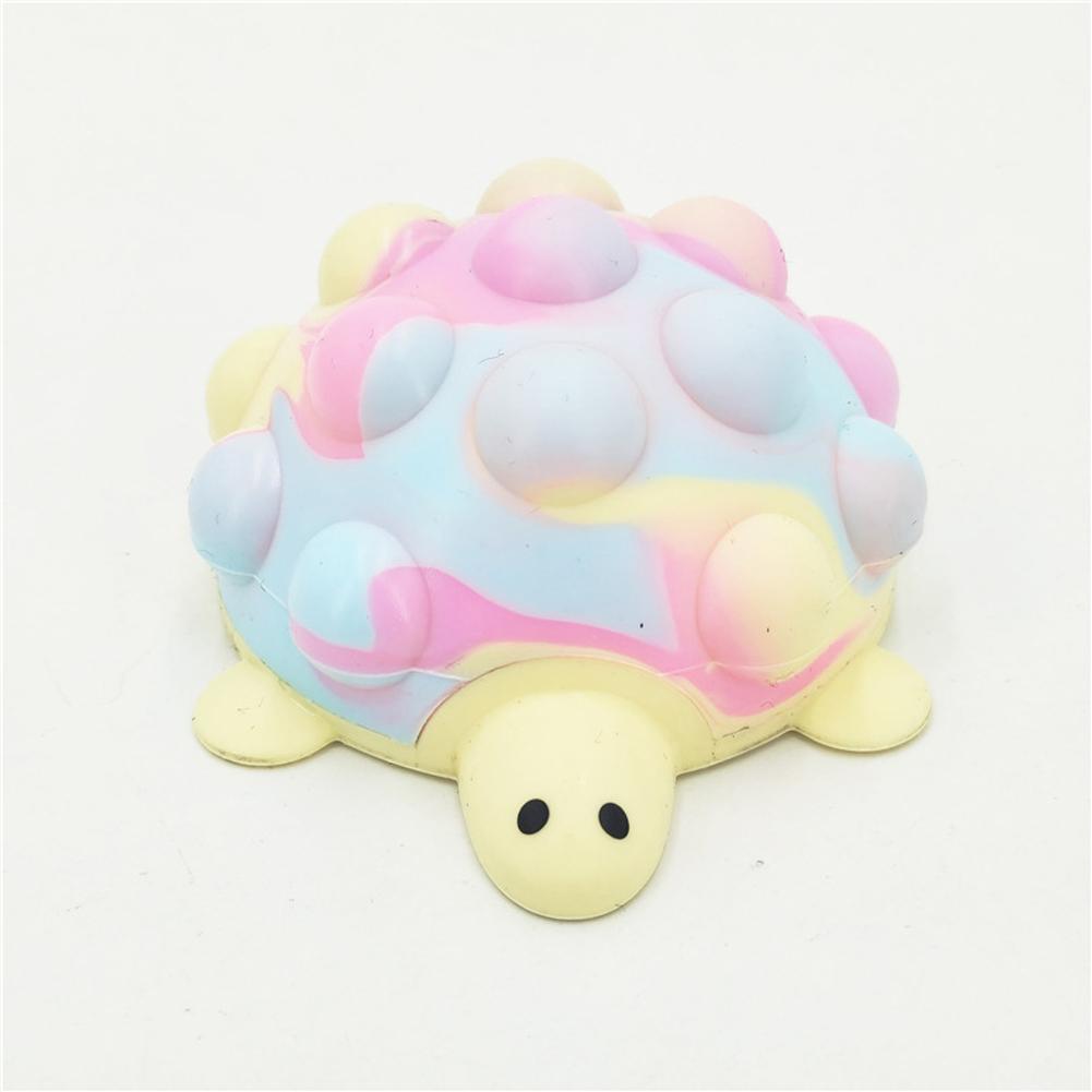 thumbnail image 2 of Ruifaya Pelota de tortuga con forma de animal de dibujos animados, pelota de agarre, regalos, estrés, pellizco, música, descompresión, burbuja, juguetes de silicona, ventilación, 2 of 7