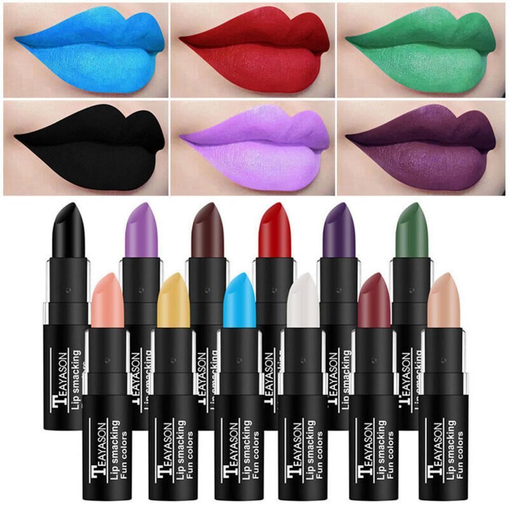 thumbnail image 3 of SGACAI Lápiz labial de 12 colores, maquillaje duradero, lápiz labial sexy, color mate, cosméticos, brillo de labios, 3 of 7