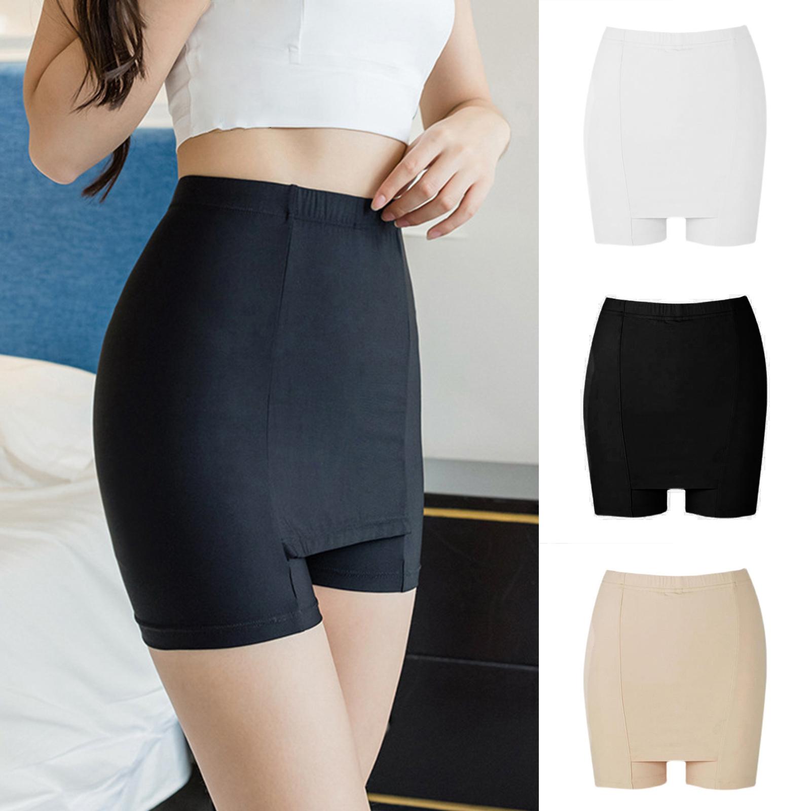 thumbnail image 3 of Wartleves Pantalones cortos de seguridad elásticos para mujer, pantalones de malla sin costuras, falda suave M8, 3 of 7