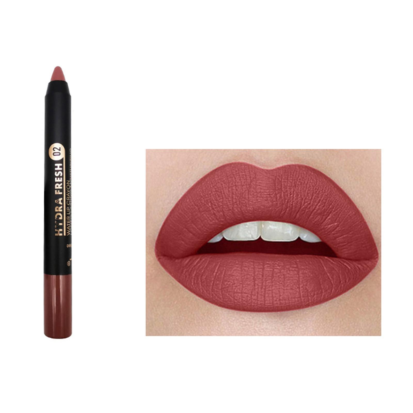 thumbnail image 5 of SGACAI Lápiz labial resistente al agua de 9 colores mate Lápiz de labios Lápiz delineador de labios de larga duración, 5 of 7