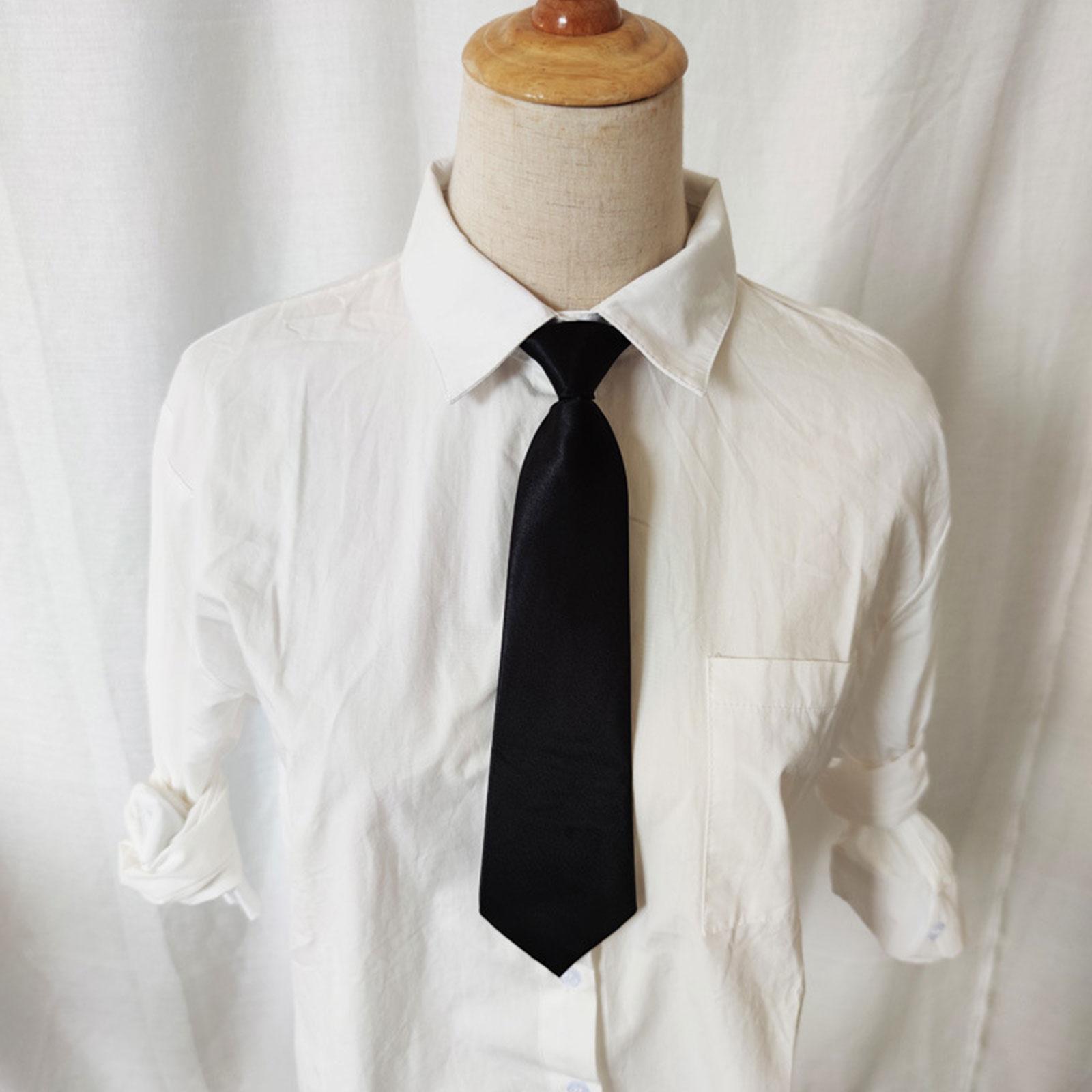 thumbnail image 4 of Wartleves Corbata elástica de satén para bodas, bailes de graduación, bautizos, corbatas para niños, 4 of 7