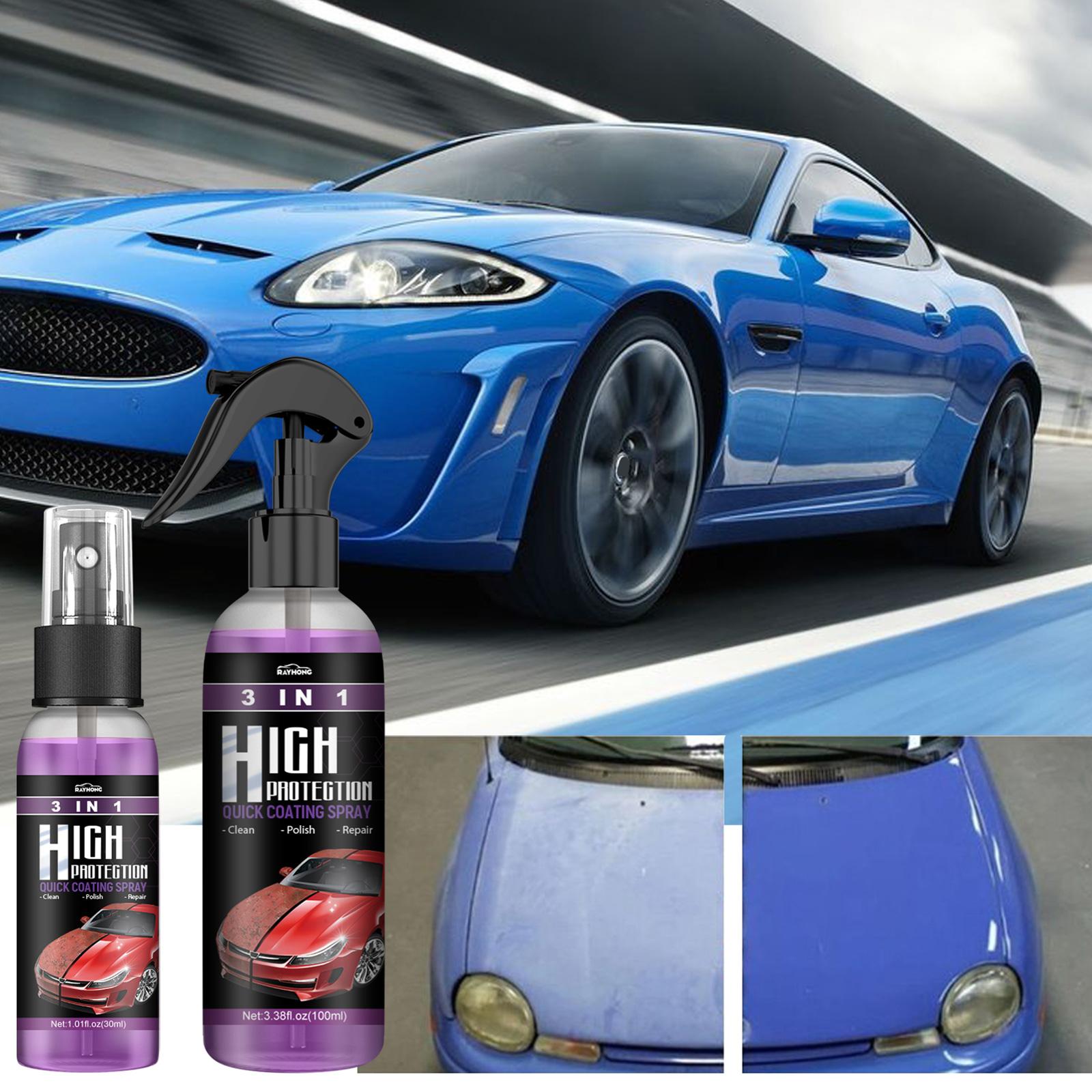3 in 1 High Protection Quick Car Coat Ceramic Coating Spray Hydrophobic Hot  Sale
