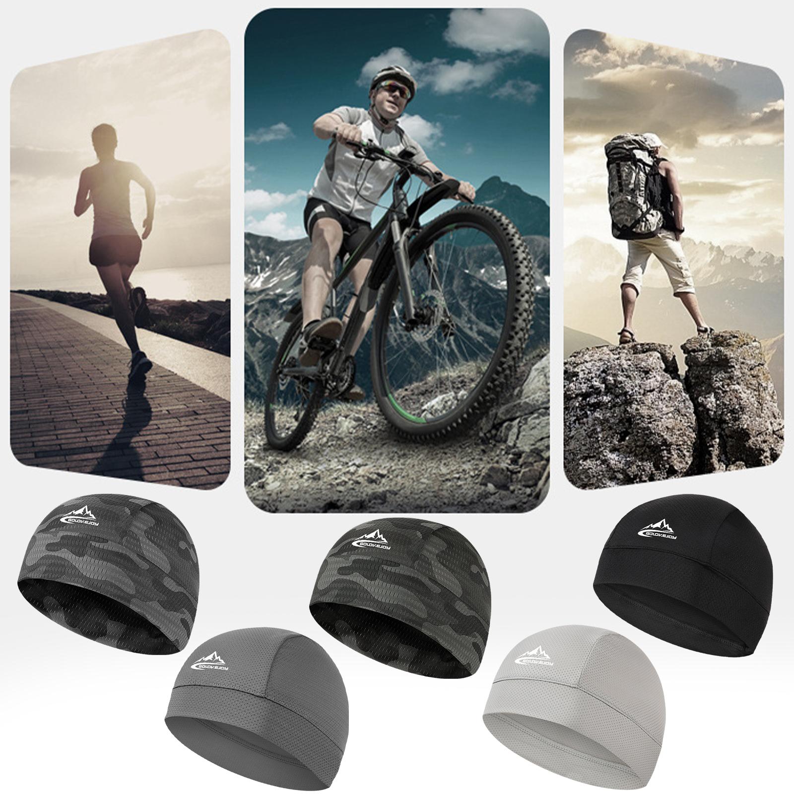 thumbnail image 3 of Wartleves Gorras de ciclismo, forro para casco que absorbe el sudor, gorras para ciclismo, gorra para correr con calavera. ❀, 3 of 7