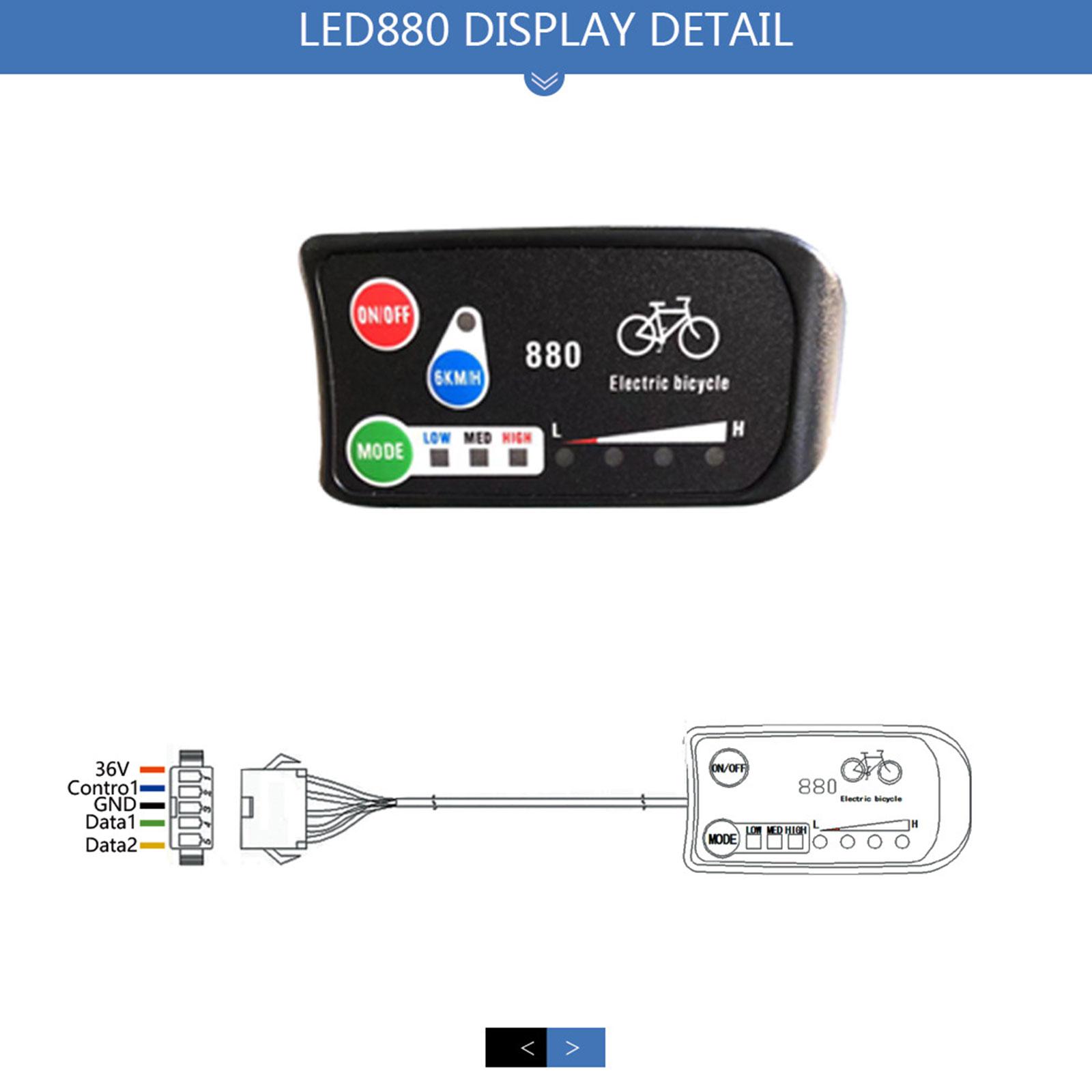 thumbnail image 4 of SGACAI Bicicleta eléctrica KT-LED880 36/48V Panel de control de bicicleta eléctrica Pantalla E-Bike,, 4 of 7