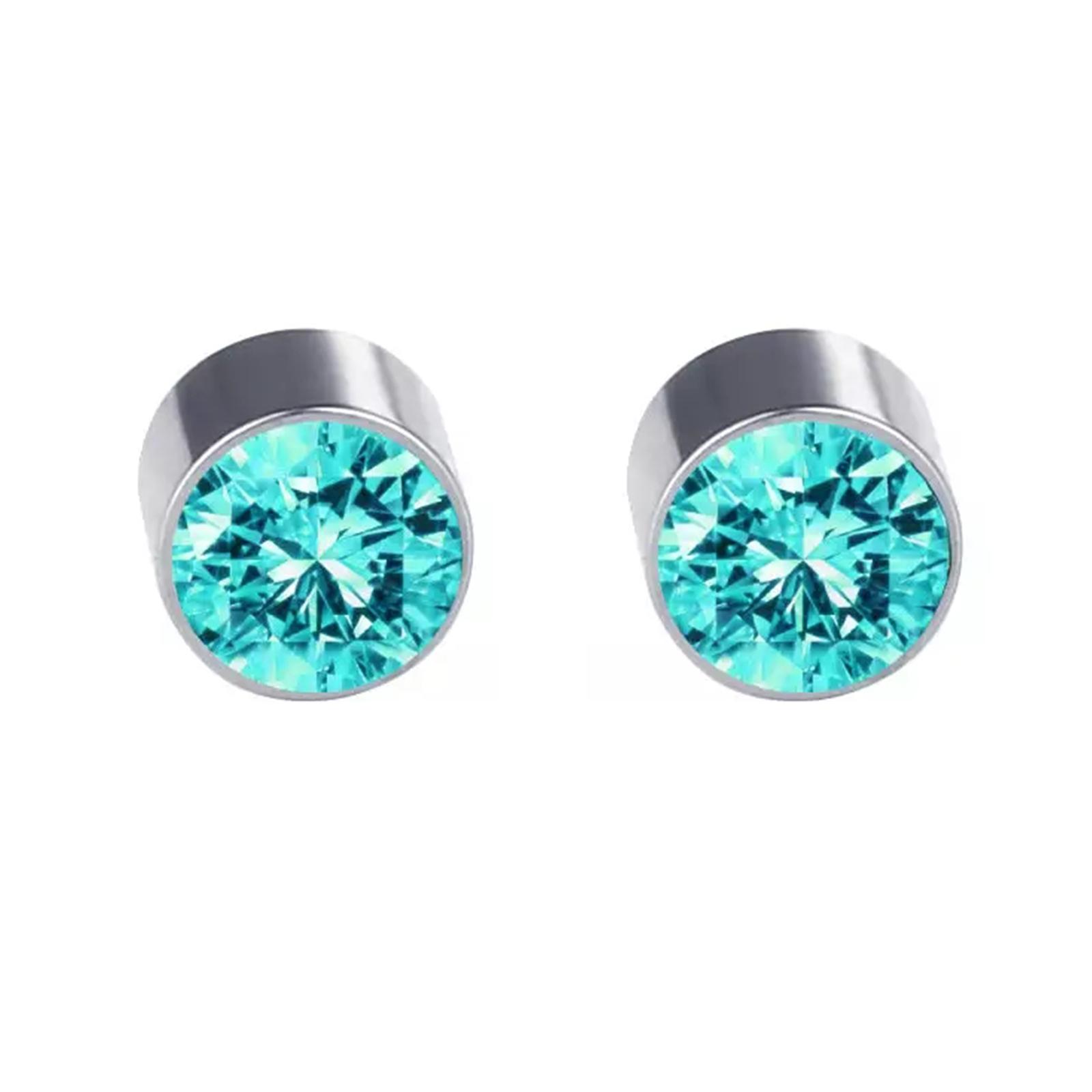 thumbnail image 5 of SGACAI Pendientes de adelgazamiento con acupresión magnética de cristal, pendientes de botón falsos redondos sin perforaciones, pendientes de botón magnéticos de drenaje linfático, 5 of 7