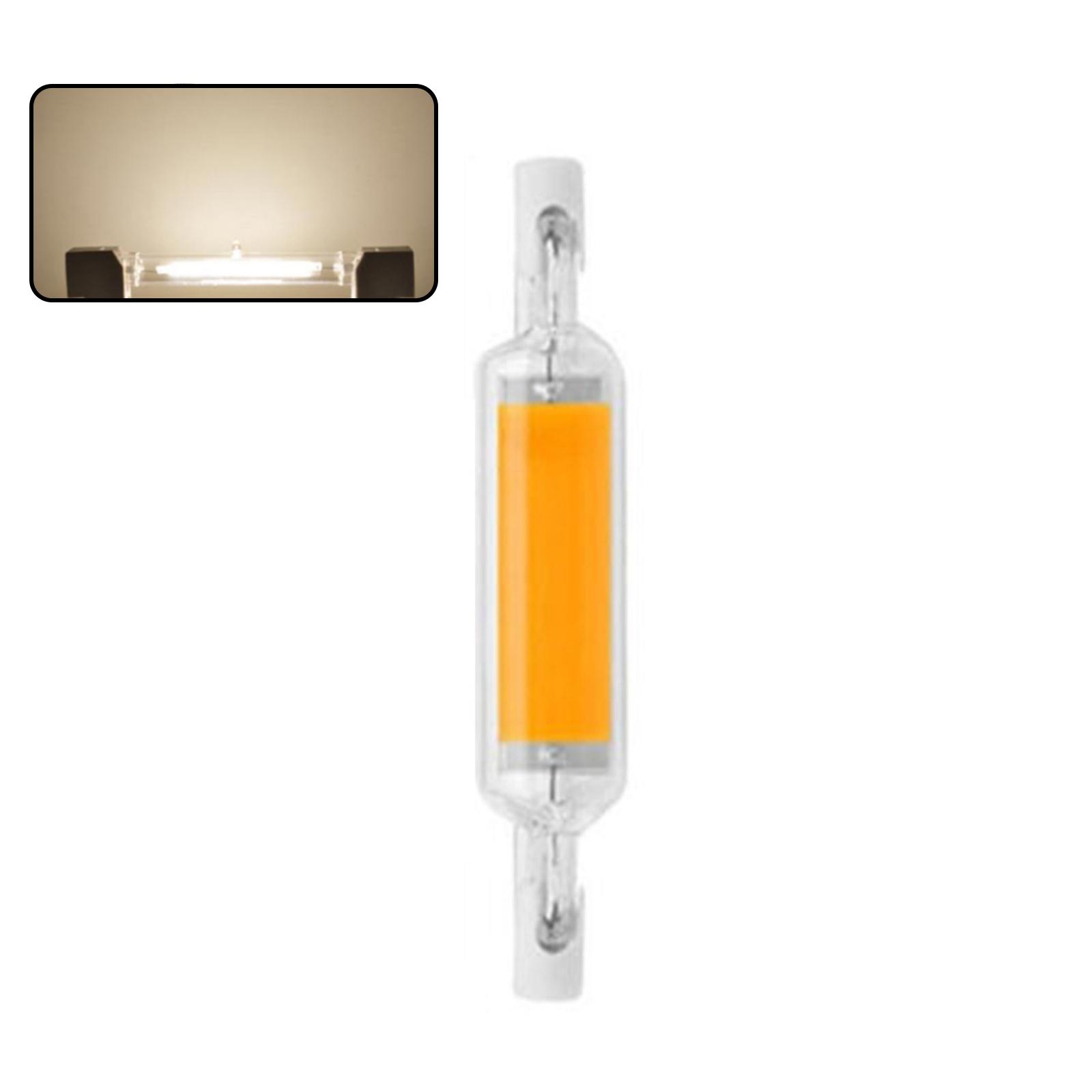 thumbnail image 4 of Wartleves Bombilla LED R7S COB de 78 mm y 20 W, tubo de vidrio regulable, lámpara de repuesto de 10 W, 4 of 7