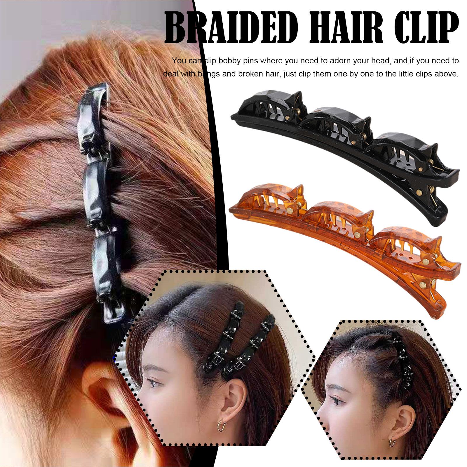 thumbnail image 3 of SGACAI Pinzas para el cabello en capas, pasadores giratorios, pinza para peinar, horquilla para peinado doble, TOP, 3 of 7