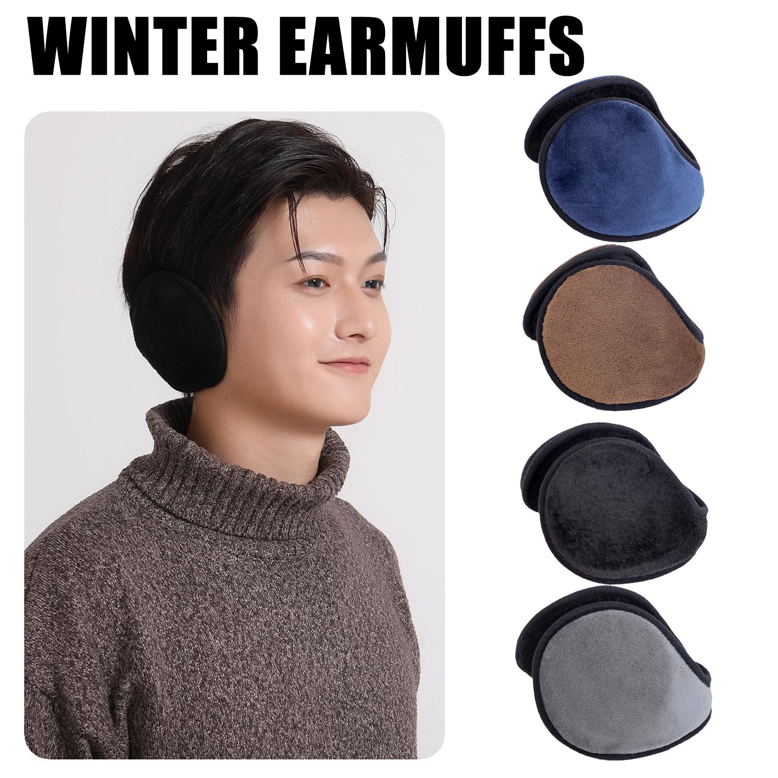 thumbnail image 2 of Ruifaya Orejeras de invierno ZXCVWWE, unisex, calentador de orejas de invierno detrás de la cabeza, orejeras de vellón negro para hombres y mujeres, accesorio de calentamiento para actividades al ai, 2 of 7