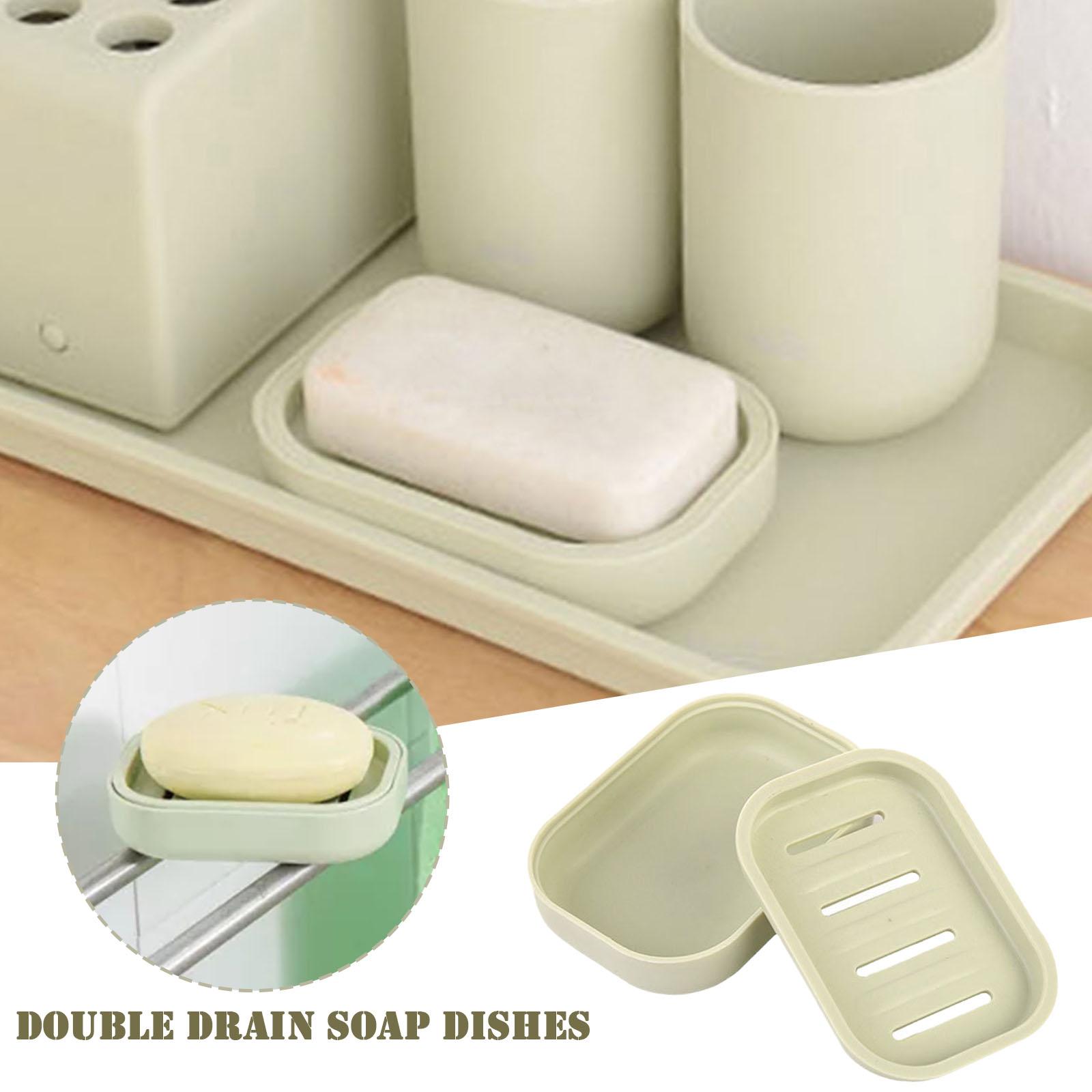 thumbnail image 4 of Wartleves Soporte para jabón, plato para baño, ducha, plato de almacenamiento, caja, contenedor, bandeja, estuche I5, 4 of 7