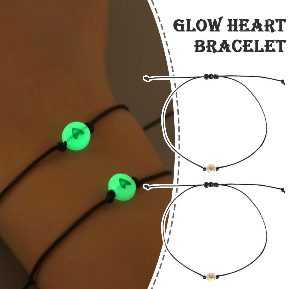 thumbnail image 2 of SGACAI Pulseras Pinky Promise Pulsera de amistad a juego para parejas NE W} Luminous Z5, 2 of 7
