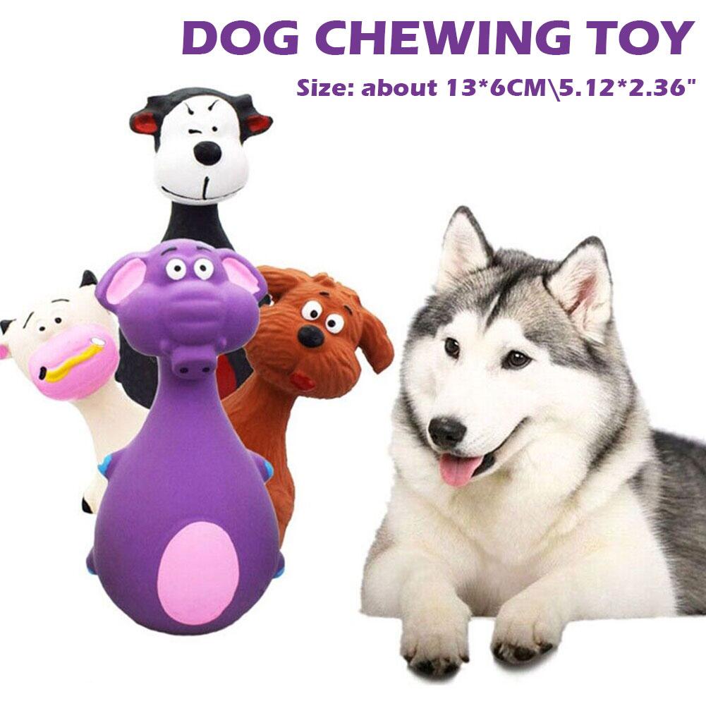 thumbnail image 4 of Ruifaya Juguetes interactivos para masticar para perros, juguetes indestructibles de peluche con sonido chirriante, NUEVOS, 4 of 7