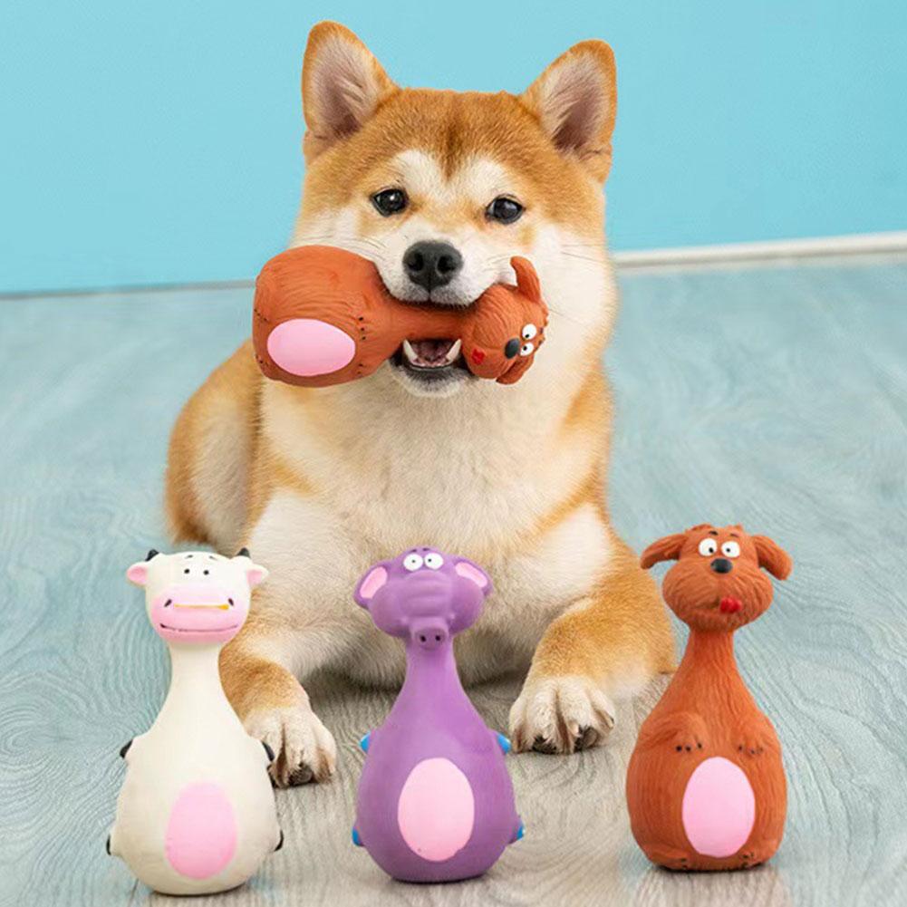 thumbnail image 3 of Ruifaya Juguetes interactivos para masticar para perros, juguetes indestructibles de peluche con sonido chirriante, NUEVOS, 3 of 7