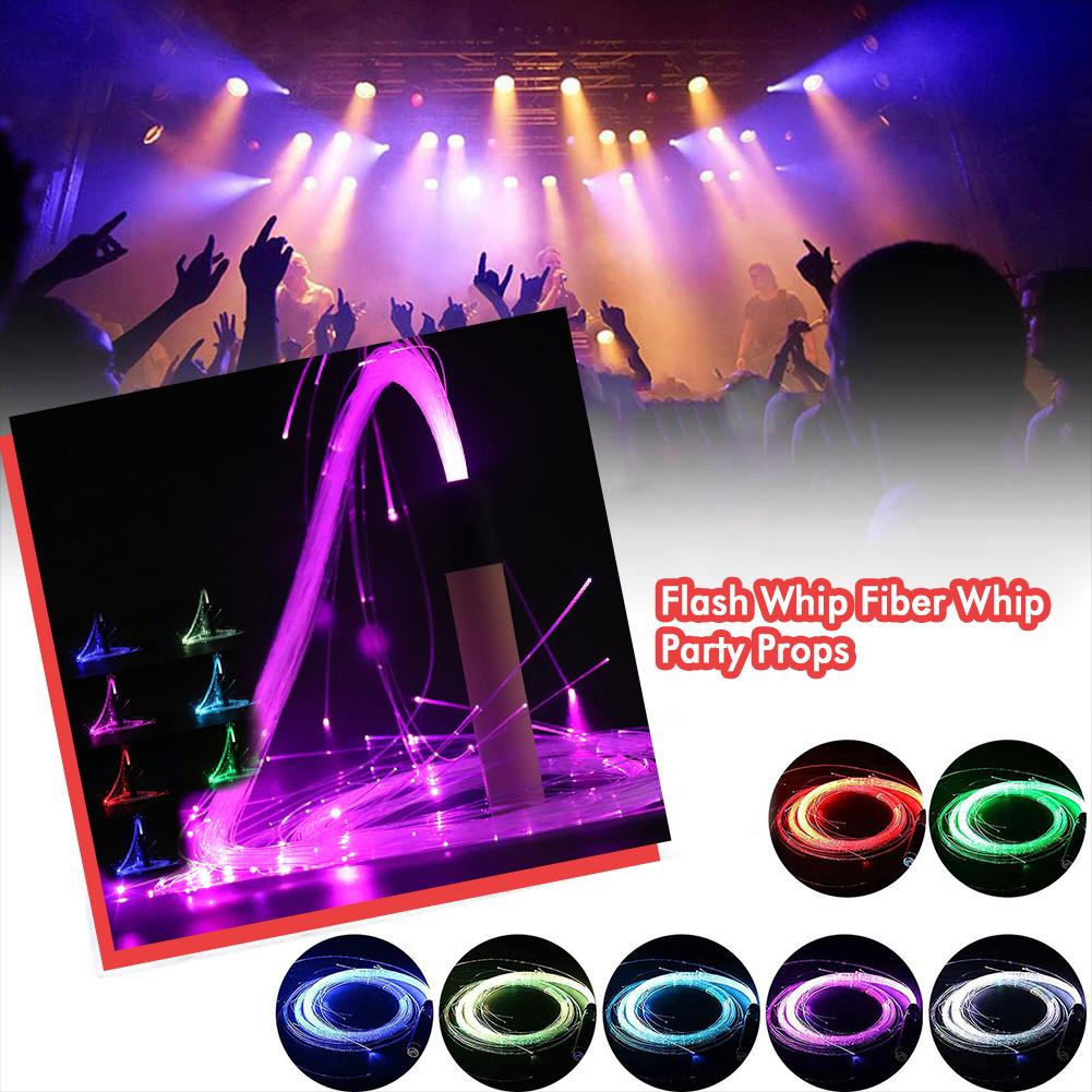 thumbnail image 4 of SGACAI Látigo de fibra óptica LED multicolor para fiesta de Halloween, látigo de baile, luz LED, 4 of 7
