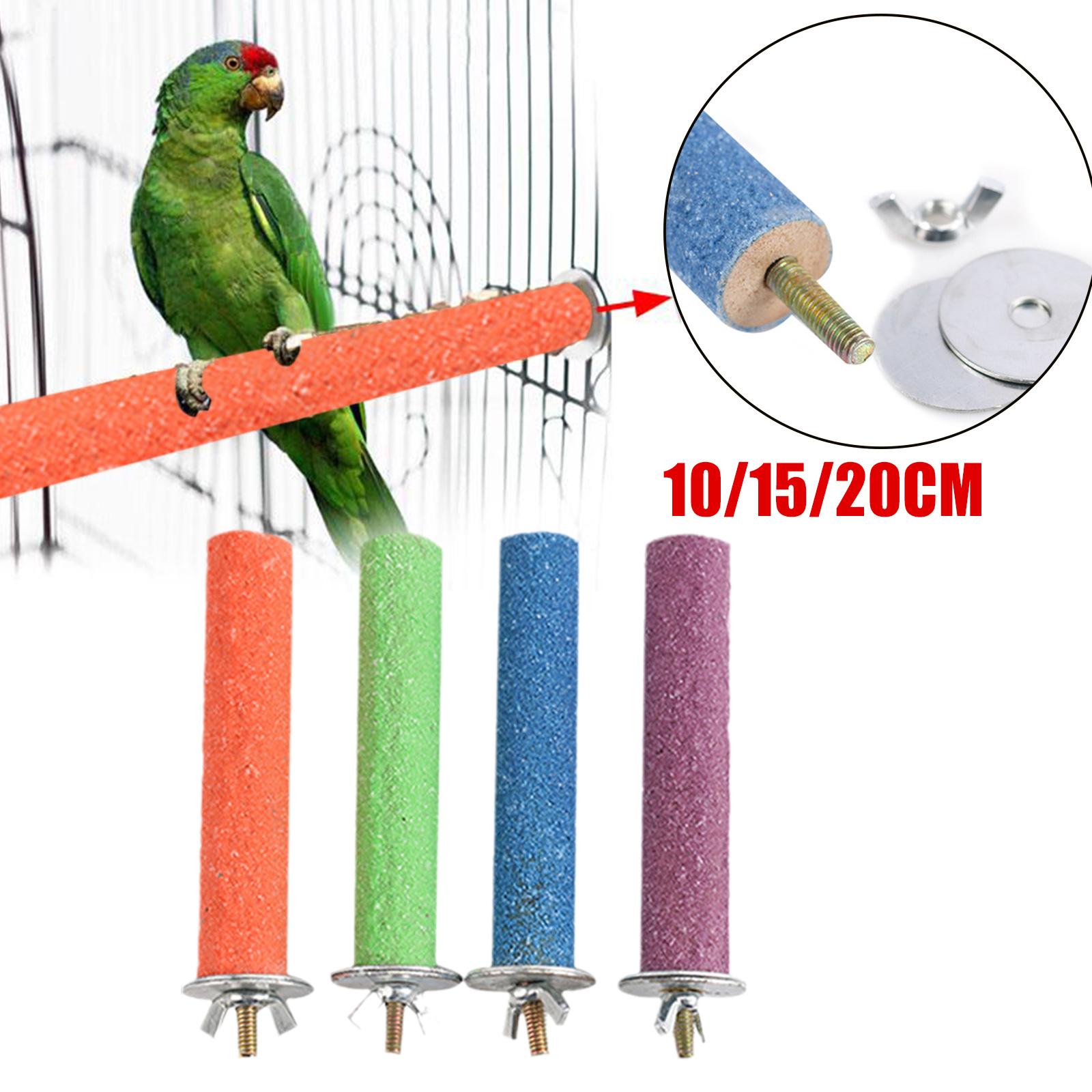 thumbnail image 2 of Ruifaya Soporte para pata de loro de UKQuartz, soporte para moler, rama para pájaros, estante para periquitos, juguete para masticar, 2 of 7